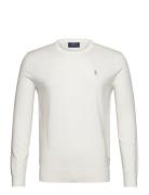 Slim Fit Textured Cotton Sweater Tops Knitwear Round Necks White Polo ...