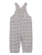 Soft Long Dungarees Bottoms Dungarees Multi/patterned Mango