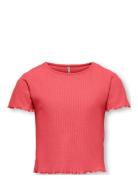 Kognella S/S O-Neck Top Noos Jrs Tops T-Kortærmet Skjorte Red Kids Onl...