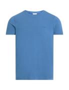 Stretch Slim Fit T-Shirt Tops T-Kortærmet Skjorte Blue Calvin Klein