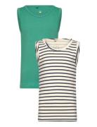 Tnthe New Tank Top 2-Pack Tops T-shirts Sleeveless Green The New