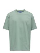 Osjfred Life Rlx Ss Tee Jrs Noos Tops T-Kortærmet Skjorte Green ONLY &...