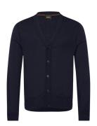 Avac_Cd Tops Knitwear Cardigans Navy BOSS