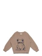 Sweatshirt Ls Tops Sweatshirts & Hoodies Sweatshirts Brown Minymo