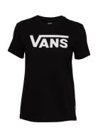 Flying V Crew Tee Tops T-shirts & Tops Short-sleeved Black VANS