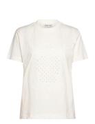 Fenella Tops T-shirts & Tops Short-sleeved Cream Munthe