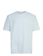 O-Neck Tee Over S/S Tops T-Kortærmet Skjorte Blue Lindbergh