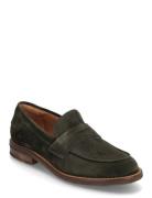 Shoes Loafers Flade Sko Khaki Green Billi Bi