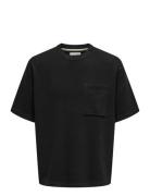 Onsgary Life Ovz 12 Ss Crew Knit Tops T-Kortærmet Skjorte Black ONLY &...