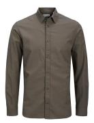 Jjesummer Shirt Ls Sn Tops Shirts Business Brown Jack & J S