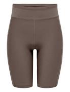 Onpnew Jana-2 Hw Long Pck Shorts Sport Shorts Cycling Shorts Brown Onl...