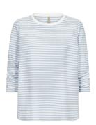 Sc-Pisa Tops T-shirts & Tops Long-sleeved Blue Soyaconcept