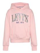 Po-Pull-Over Hoody Tops Sweatshirts & Hoodies Hoodies Pink Levi's