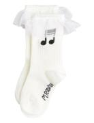 Note Frill 1-Pack Socks Socks & Tights Socks White Mini Rodini