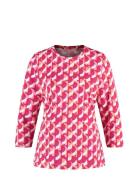 T-Shirt 3/4 Sleeve Tops T-shirts & Tops Long-sleeved Pink Gerry Weber