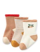 Eloy Baby Socks 3-Pack Socks & Tights Socks Beige Liewood