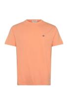 Reg Shield Ss T-Shirt Tops T-Kortærmet Skjorte Orange GANT