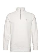 Reg Shield Half Zip Sweat Tops Sweatshirts & Hoodies Sweatshirts White...