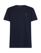 Monogram Imd Tee Tops T-Kortærmet Skjorte Navy Tommy Hilfiger