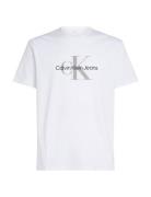 Ss Hero Monologo Tee 30S Tops T-Kortærmet Skjorte White Calvin Klein J...