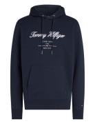 Script Logo Hoody Tops Sweatshirts & Hoodies Hoodies Navy Tommy Hilfig...