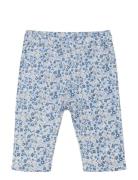 Pants Aop W. Lining Bottoms Leggings Blue Minymo