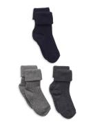 Cotton Rib Baby Socks - 3-Pack Sokker Strømper Multi/patterned Mp Denm...