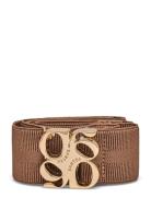 D6 Motif Logo Tape Belt Gold Bælte Beige Dante6