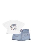 Ws-Woven Short Set Sets Sets With Short-sleeved T-shirt Blue Levi's