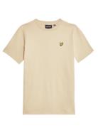 Plain T-Shirt Tops T-Kortærmet Skjorte Beige Lyle & Scott