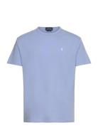 Classic Fit Jersey Crewneck T-Shirt Tops T-Kortærmet Skjorte Blue Polo...