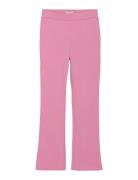 Pants Rib Bottoms Trousers Pink Creamie