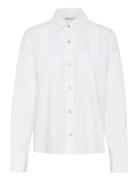 Kbumali Shirt Tops Shirts Long-sleeved White Karen By Simonsen