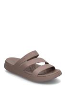 Getaway Strappy Shoes Summer Shoes Sandals Pool Sliders Brown Crocs