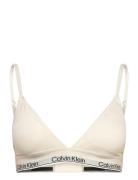 Lightly Lined Triangle Lingerie Bras & Tops Soft Bras Bralette Cream C...