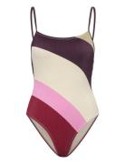 Blacca Euna Swimsuit Badedragt Badetøj Pink Becksöndergaard