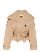 Umayaiw Short Trench Trenchcoat Frakke Beige InWear