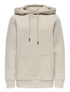 Osjceres Hoodie Swt Noos Tops Sweatshirts & Hoodies Hoodies Cream ONLY...