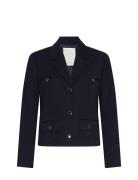 Mschelina Blazer Blazers Single Breasted Blazers Navy MSCH Copenhagen