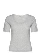 Mschjuna Ss Tee Tops T-shirts & Tops Short-sleeved Grey MSCH Copenhage...