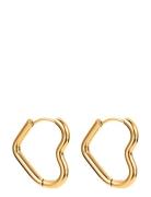 Love Hoop Earring Accessories Jewellery Earrings Hoops Gold By Jolima