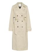 Kapatricia Trench Coat Trenchcoat Frakke Beige Kaffe