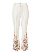 Rihannadea Ns Bottoms Trousers Straight Leg White Dea Kudibal