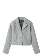 Nlflove Ls Short Trench Coat Skaljakke Outdoorjakke Grey LMTD