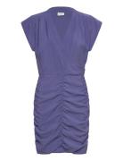 Dante6-Darcy Drapey Dress Dresses Wrap Dresses Blue Dante6