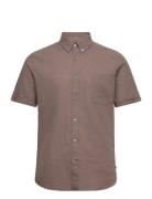 Matrostol Bd Ss Tops Shirts Short-sleeved Brown Matinique