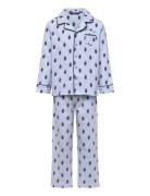 S6-Sleepwear Pant Set Pyjamassæt Blue Ralph Lauren Kids