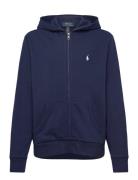 French Terry Full-Zip Hoodie Tops Sweatshirts & Hoodies Hoodies Navy R...