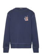 Sailboat-Print Fleece Sweatshirt Tops Sweatshirts & Hoodies Sweatshirt...