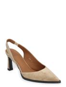 Sling Back Shoes Sling Backs Heeled Slingbacks Beige Billi Bi